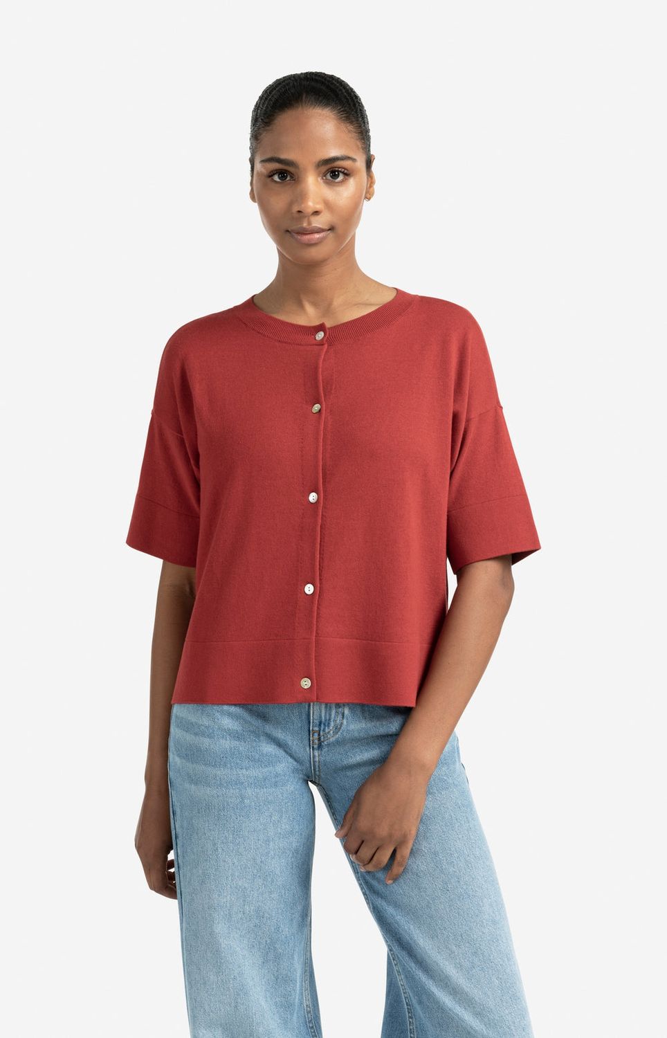 YAYA Cardigan/ 01-010112-507 SCARLET SAGE RED