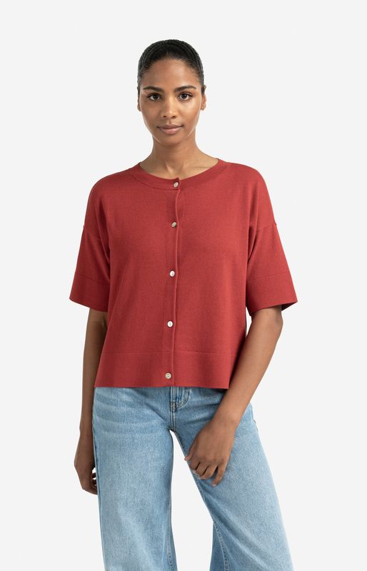 YAYA Cardigan/ 01-010112-507 SCARLET SAGE RED