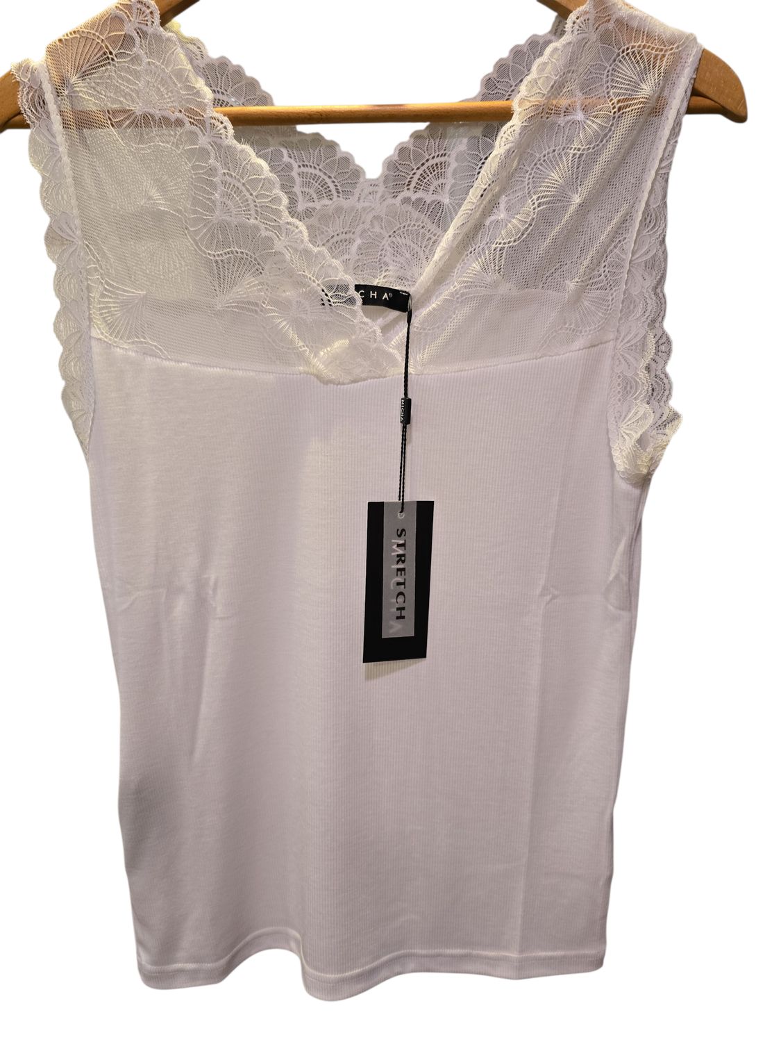 Micha Top Rib Lace / 112464 Pure White