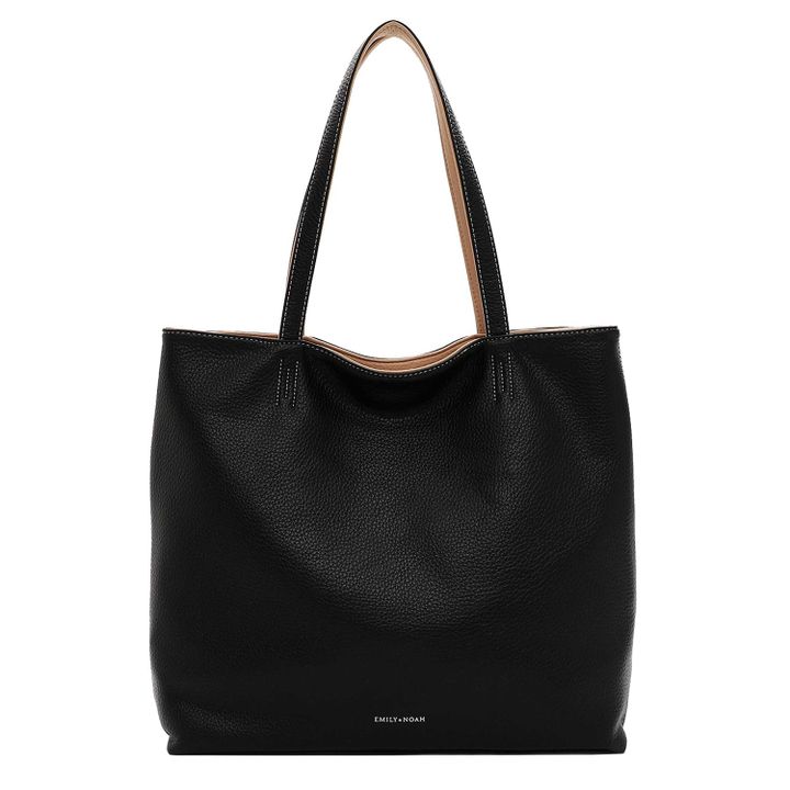 Emily &amp; Noah Bag Shopper Eva Reversible / 65170 Black Beige