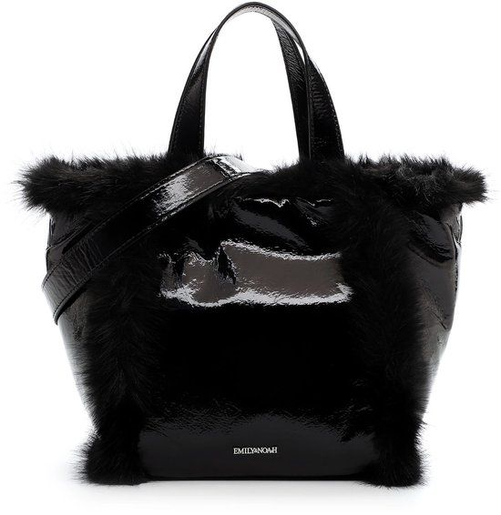 Emily &amp; Noah Bag Hanka Furry Laque / 65354 Black