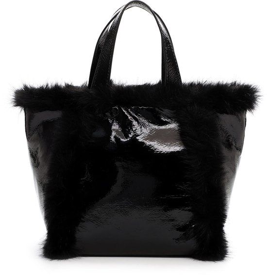 Emily &amp; Noah Bag Hanka Furry Laque / 65354 Black
