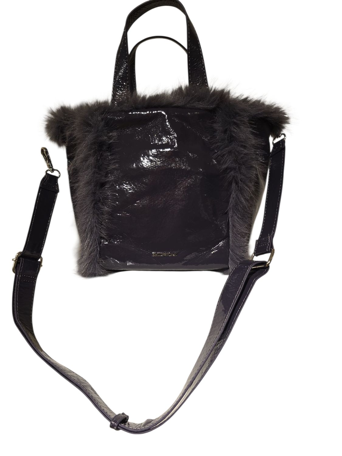 Emily &amp; Noah Bag Hanka Furry Laque/ 65354 Metal Grey