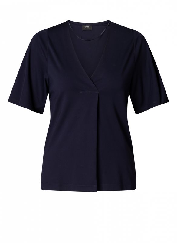Yest Top V-Neck Bryony Viscose/ 0005761 Dark Navy