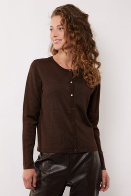 G-Maxx Cardigan Eilleen Knit / 25NJG06 Dark Chocolate