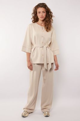 G-Maxx Pants Gal Wide Leg / 25NQG03 Sand