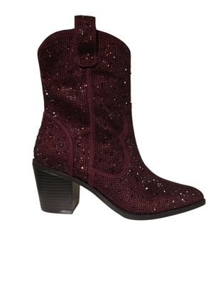La Strada Cowgirlboot Rhinestone / 2303493 Aubergine