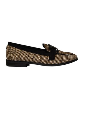 La Strada Loafer Rhinestone/ 2220127 Black Beige