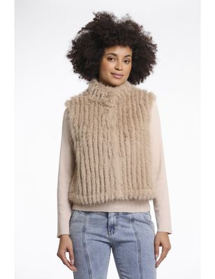 Rino &amp; Pelle Gilet Faux Furry/ Dava.7002511 Toffee