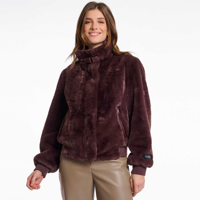 Rino &amp; Pelle Jacket Fake Fur / Ambra.7002511 Chocolate Bean
