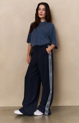 YAYA Pants Sporty Stripe / 01-301215-508 INKWELL BLUE
