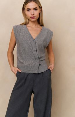 YAYA Gilet Knitted/ 01-010120-508 MEDIUM GREY MELANGE