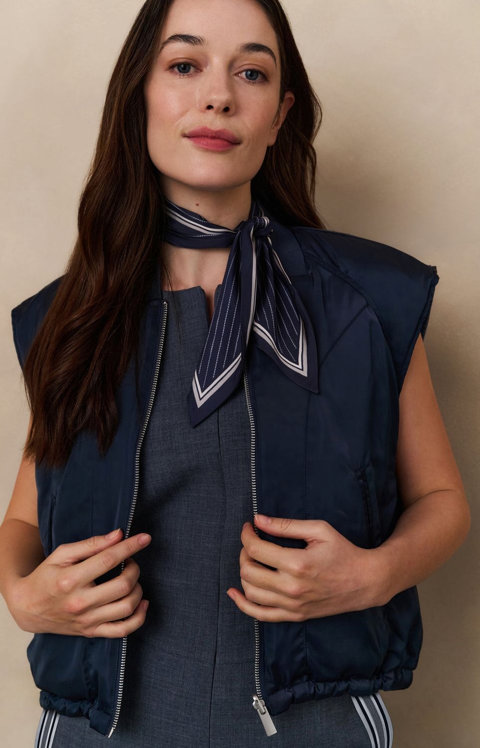 YAYA Waistcoat Reversible/ 02-021005-508 INKWELL BLUE