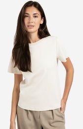 YAYA Shirt Basic Cotton/ 01-719075-508 CHALK WHITE
