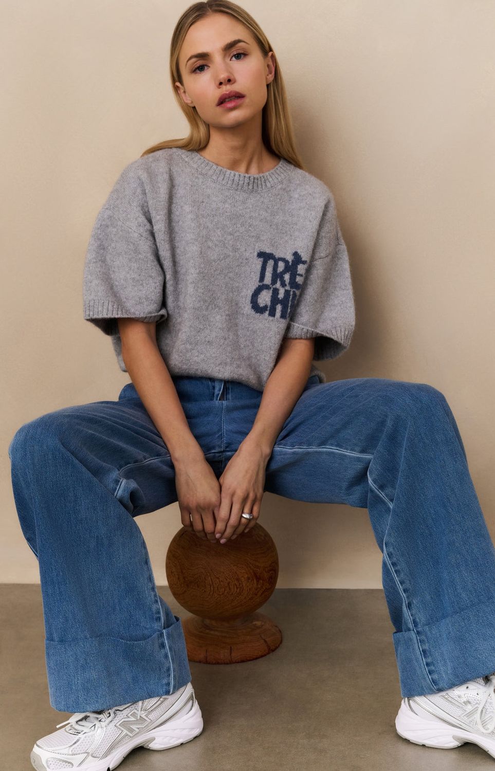 YAYA Pants Turned-up Lyocellmix / 01-311105-508 BLUE DENIM