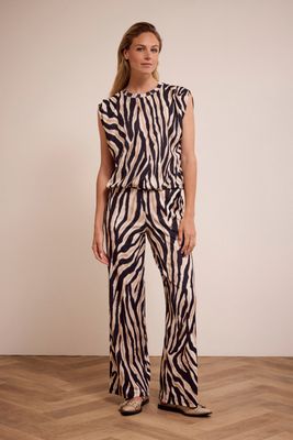 Tramontana Pants Savannah Stripes/ D02-17-101 Print Neutrals