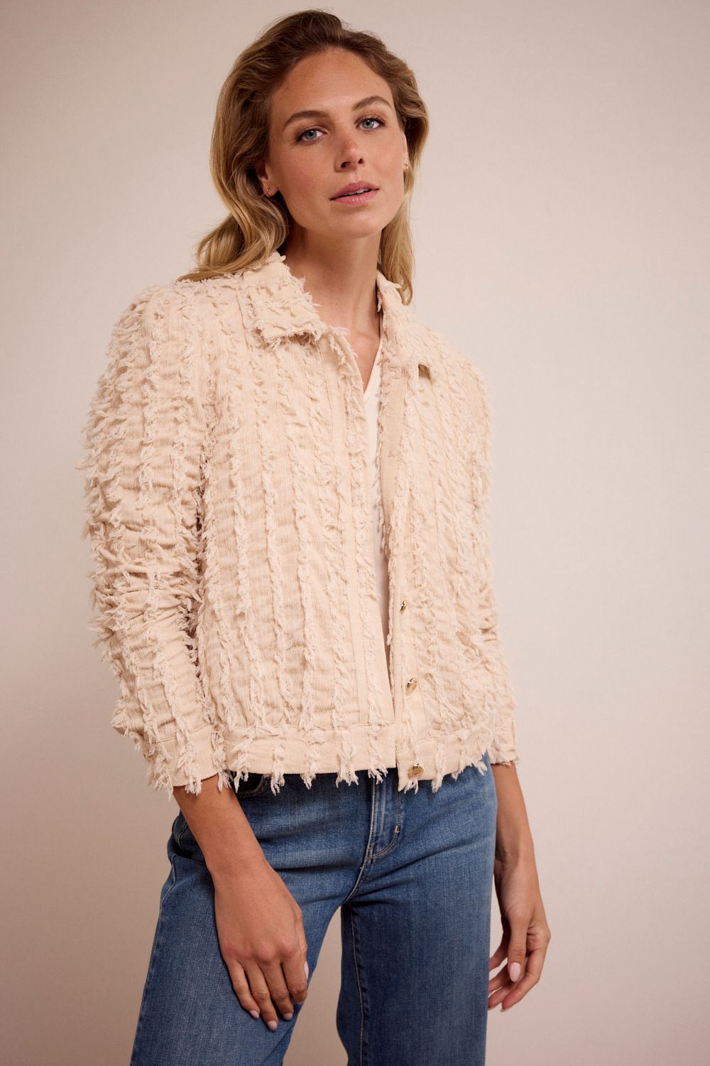 Tramontana Jacket Fancy Frilled / C15-17-801 Stone Melange