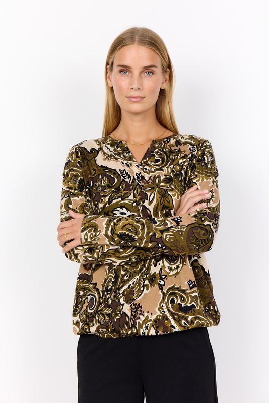 Soya Concept Top/ 27198 7965C DARK OLIVE COMBI