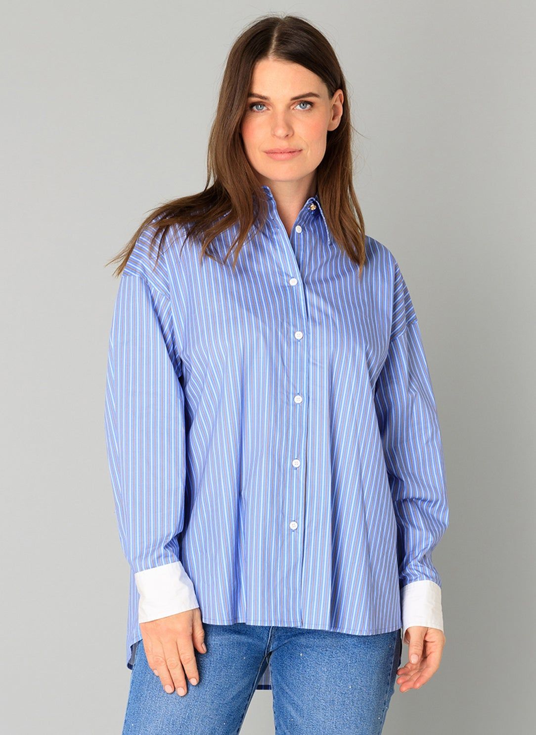 Yest Blouse Cotton/ 0005960 French Blue/Multi-Co