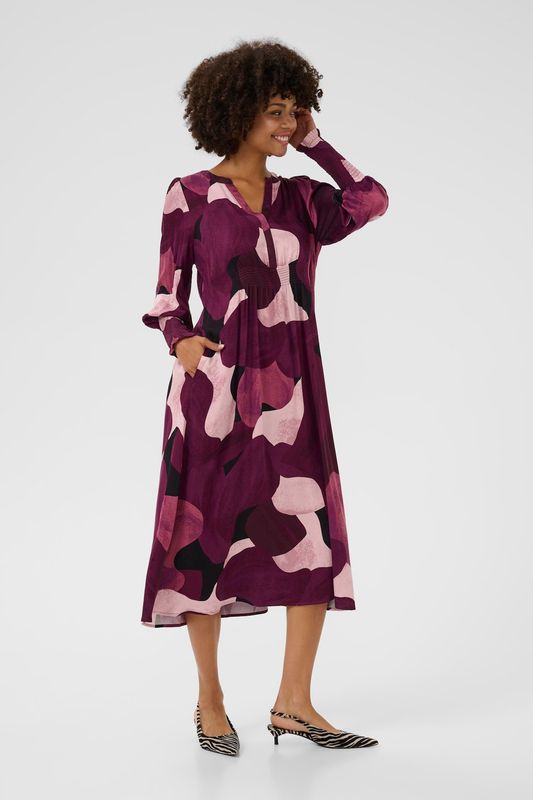 Culture DK Dress Long / 50110177 Winetasting Art