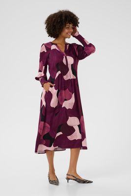 Culture DK Dress Long / 50110177 Winetasting Art
