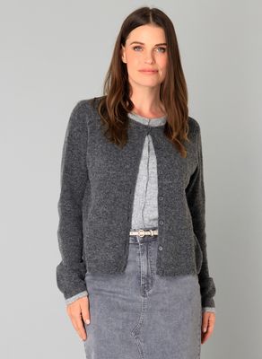 Yest Cardigan / 0005737 Dark Grey/Melange
