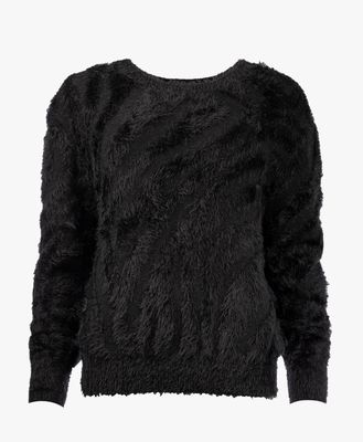 NED Sweater Furry Animal/ 25W1-U263-01 Black-Black