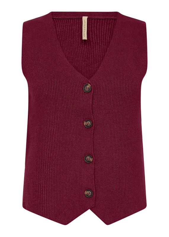 Soya Concept Gilet / 33697 94850 DARK RED MEL