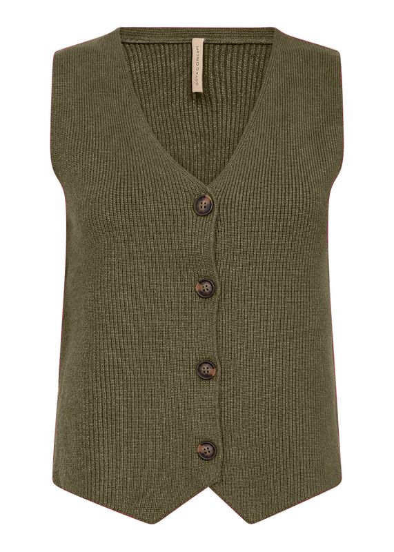 Soya Concept Gilet / 33697 97965 DARK OLIVE MEL