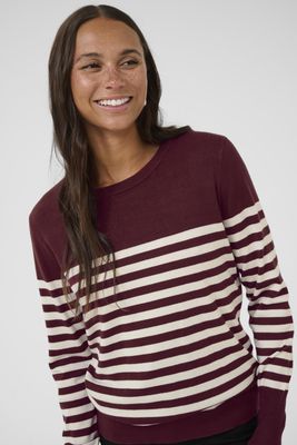 Kaffe Pullover Stripe /  10509065 Windsor/Turtledove Half Stripe
