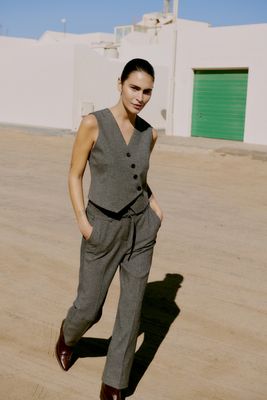 B.Young Gilet /20818156 Mid Grey Melange