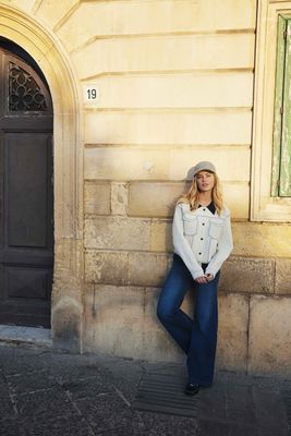 C&amp;S Pants Nicole / 25NNC01 Denim Dark Blue