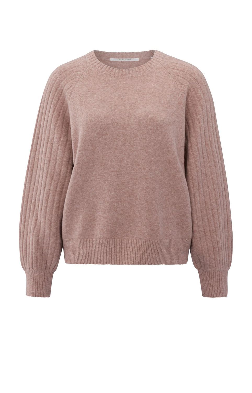 YAYA Sweater Ribbed / 01-000410-509 BLUSH PINK MELANGE