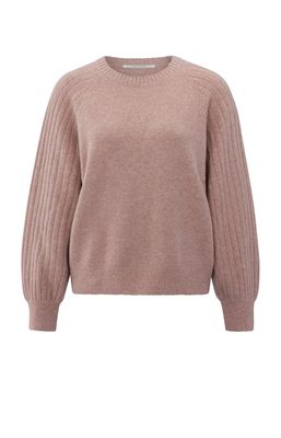 YAYA Sweater Ribbed / 01-000410-509 BLUSH PINK MELANGE