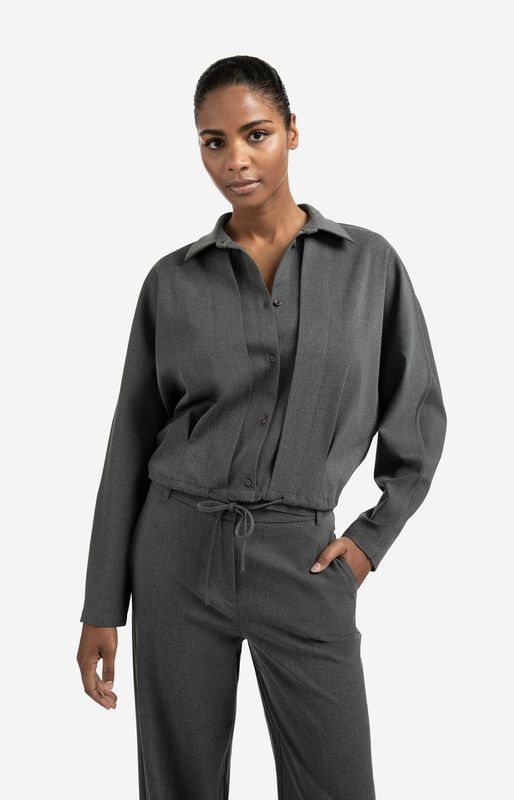 YAYA Blouse Jacket Boxy/ 01-201175-509 ANTHRACITE MELANGE