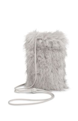 YAYA Bag Phone Faux Furry/ 03-000087-509 LIGHT GREY