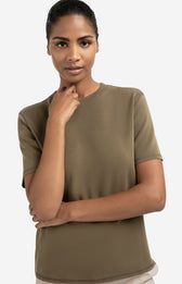 YAYA Shirt Modalmix / 01-109097-509 CAPERS BROWNISH GREEN