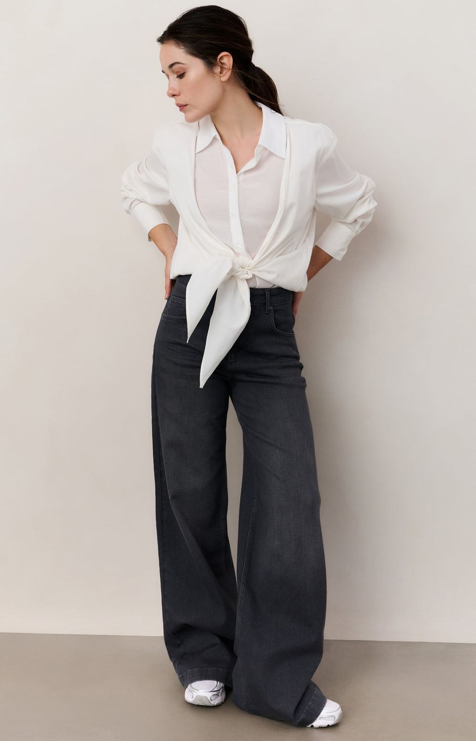 YAYA Jeans Wide Leg L34 /01-311109-509 GREY DENIM