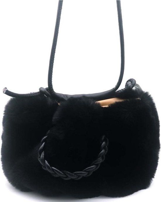 Emily &amp; Noah Handbag Fluffy /1651 Black