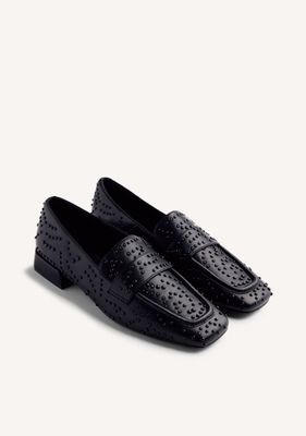 Gioseppo Loafer Black Studs Imlay/ 76890 black