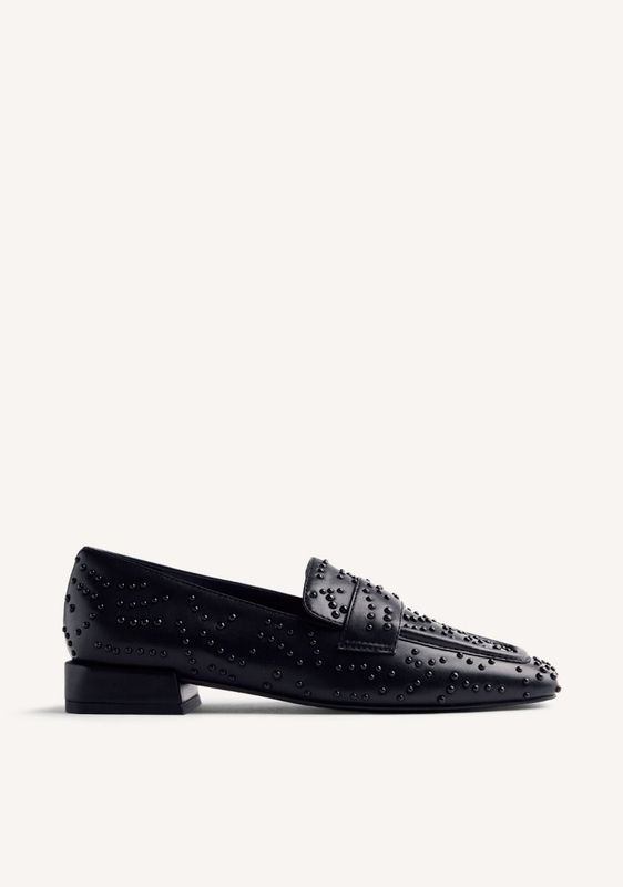 Gioseppo Loafer Black Studs Imlay/ 76890 black