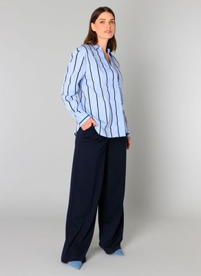 Yest Blouse Stripe / 0005959 Soft Blue