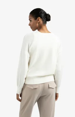 YAYA Sweater / 01-000381-509 OFF WHITE KNIT MELANGE