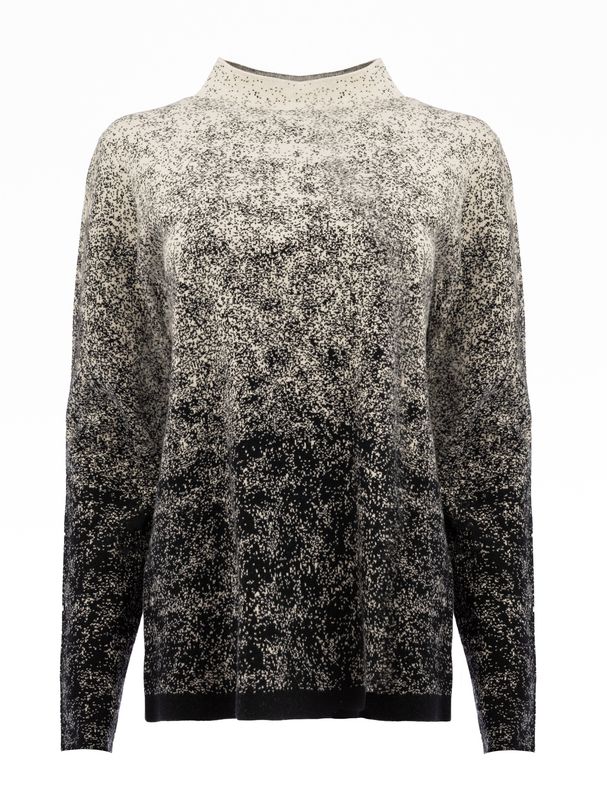 NED Sweater Tye Die / 25W1-U366-01 Ecru-Black