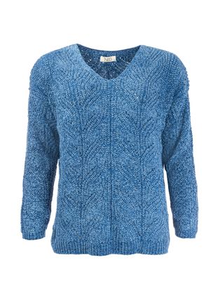 NED Sweater Chenille / 25W1-U308-01 Bright Cobalt