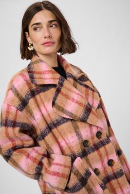 Culture DK Coat / 50112210 Brown/Red Check