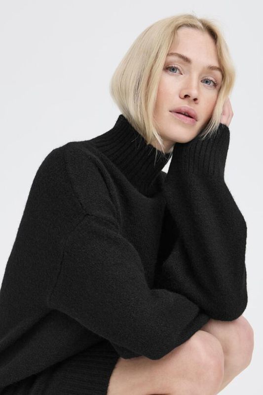 B.Young Dress Knitted / 20818234 True Black