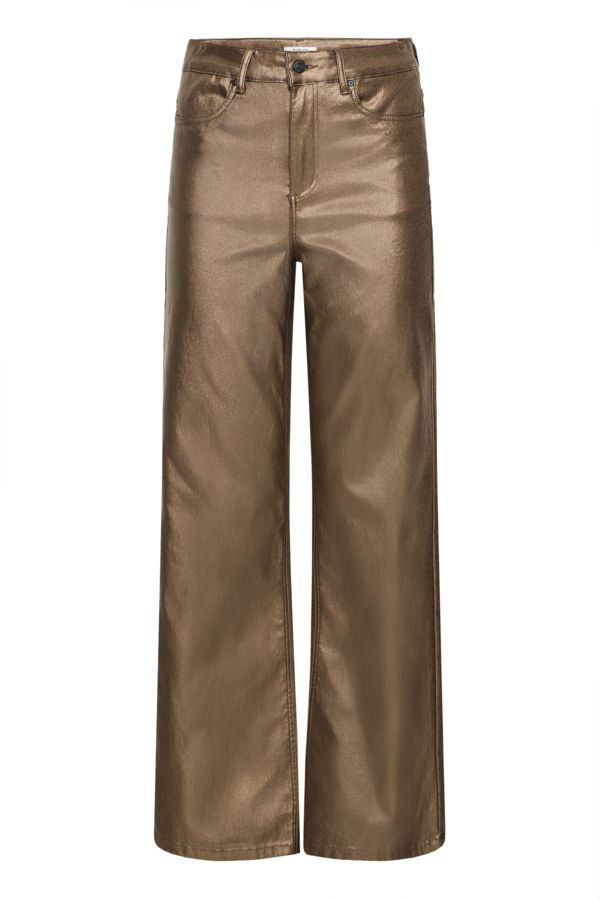 B.Young Pants Wide Leg Coated /m20818202 ANTIQUE BRASS