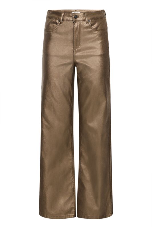 B.Young Pants Wide Leg Coated /m20818202 ANTIQUE BRASS