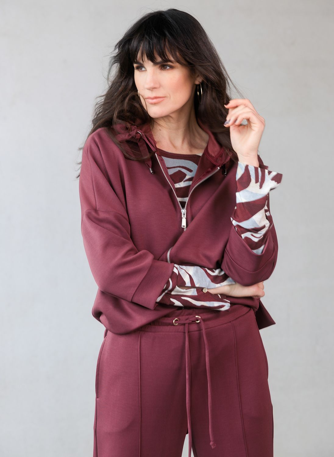 Yest Cardiganjacket Clotilde  / Modalmix Yest 0005815 Port